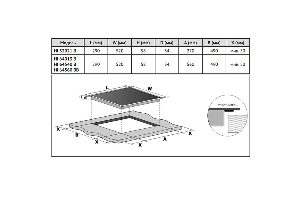 Электрическая варочная панель Korting HK 32001 B