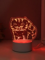 Светильник "Толстый кот" LED RGB от сети RISALUX 9,5х16,7х16
