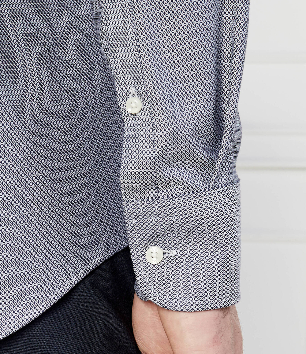 Рубашка H-HANK-SPREAD-C1-222 BOSS BLACK - голубой(50512820)