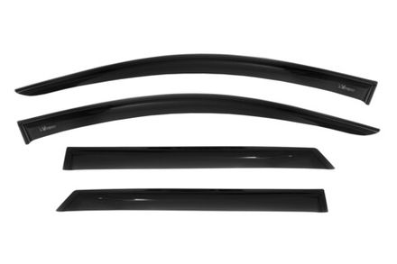 Дефлекторы окон Vinguru HUYNDAI Tucson 2016-2020 /накладные/скотч /к-т 4 шт./ литьевой поликарбонат