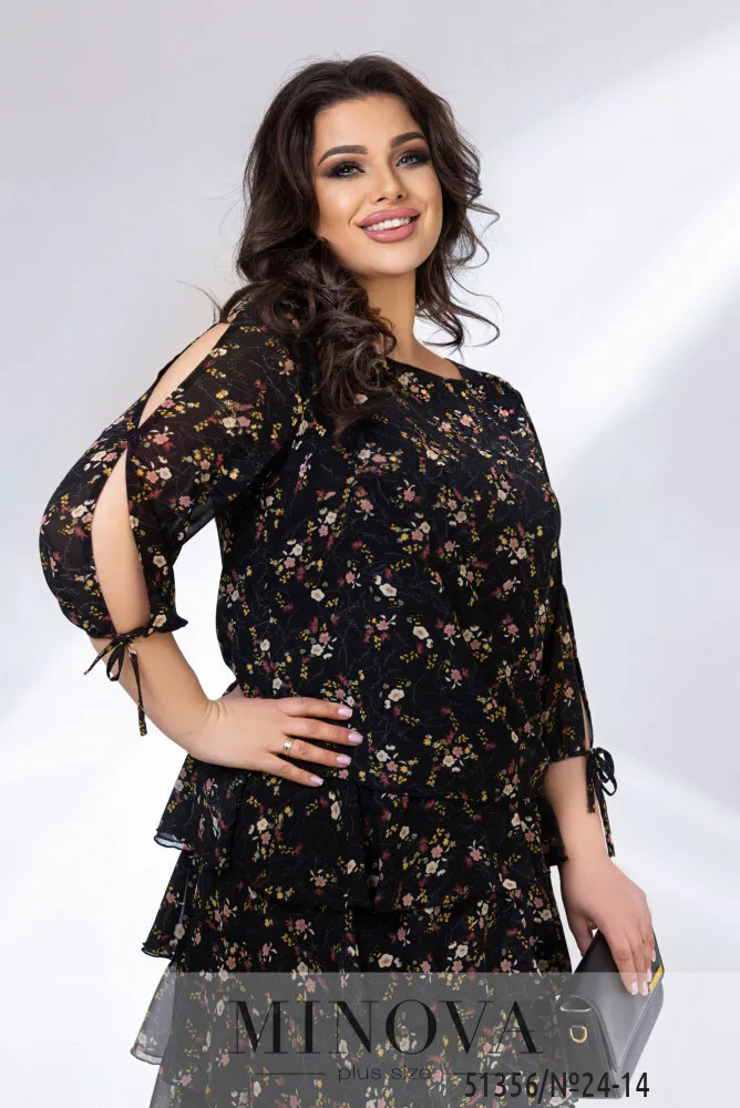 Платье 24-14-Черный Minova