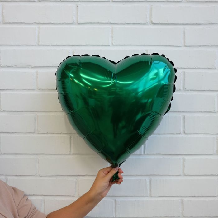 Шар Сердце Зеленый