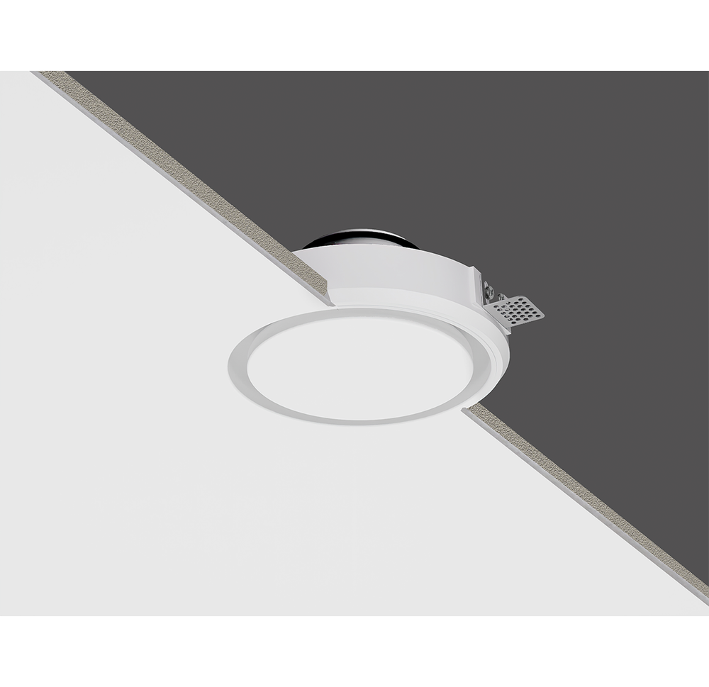 Диффузор под покраску скрытого монтажа SECRET RING 125/150 с приточно-вытяжным вентилятором