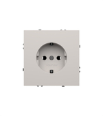 Розетка встраиваемая VOLTUM S70 с заземлением 16А, (белый матовый)