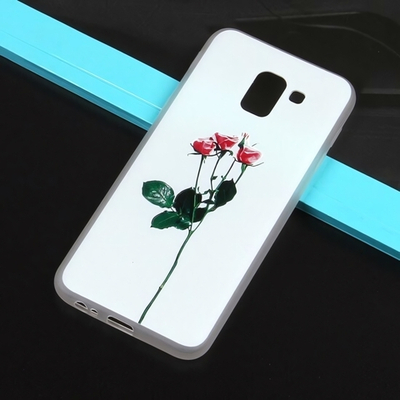 Чехол ТПУ с цветами для Samsung Galaxy J6 (2018), 010776