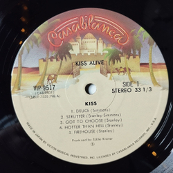 Винтажная виниловая пластинка LP Kiss Alive (Japan 1976) (Obi) Black Diamond