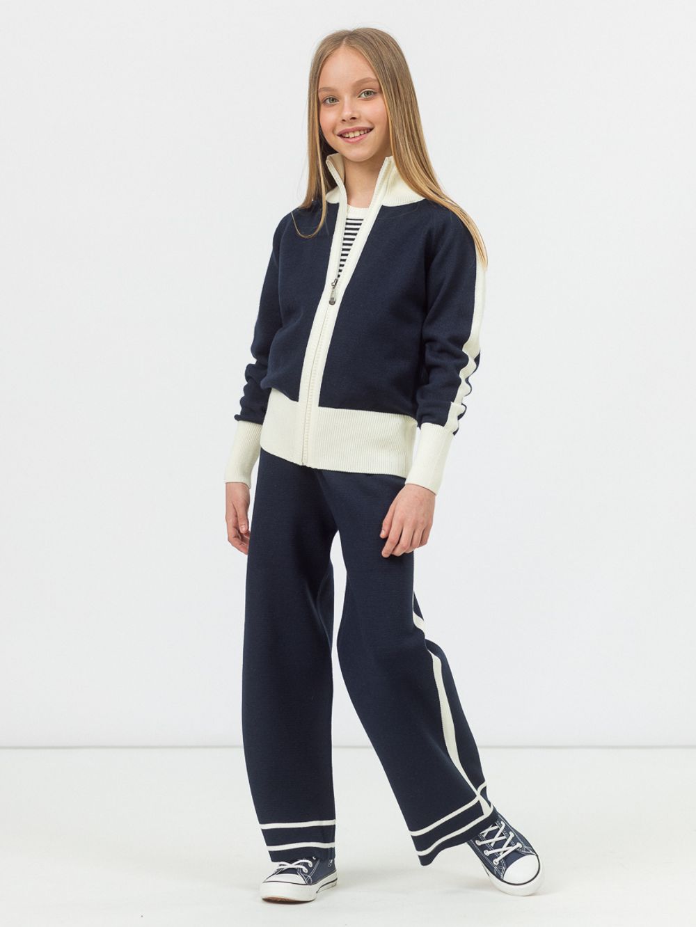 Брюки для девочки синий АТ570-1