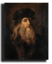 Репродукция "Леонардо Да Винчи - Портрет художника в зрелости"