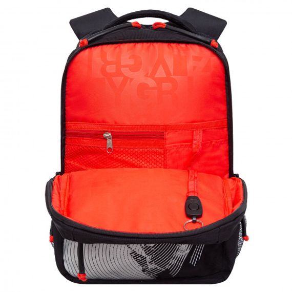 Çanta \ Bag \ RB-356-1 Рюкзак школьный (/1 черный - красный)