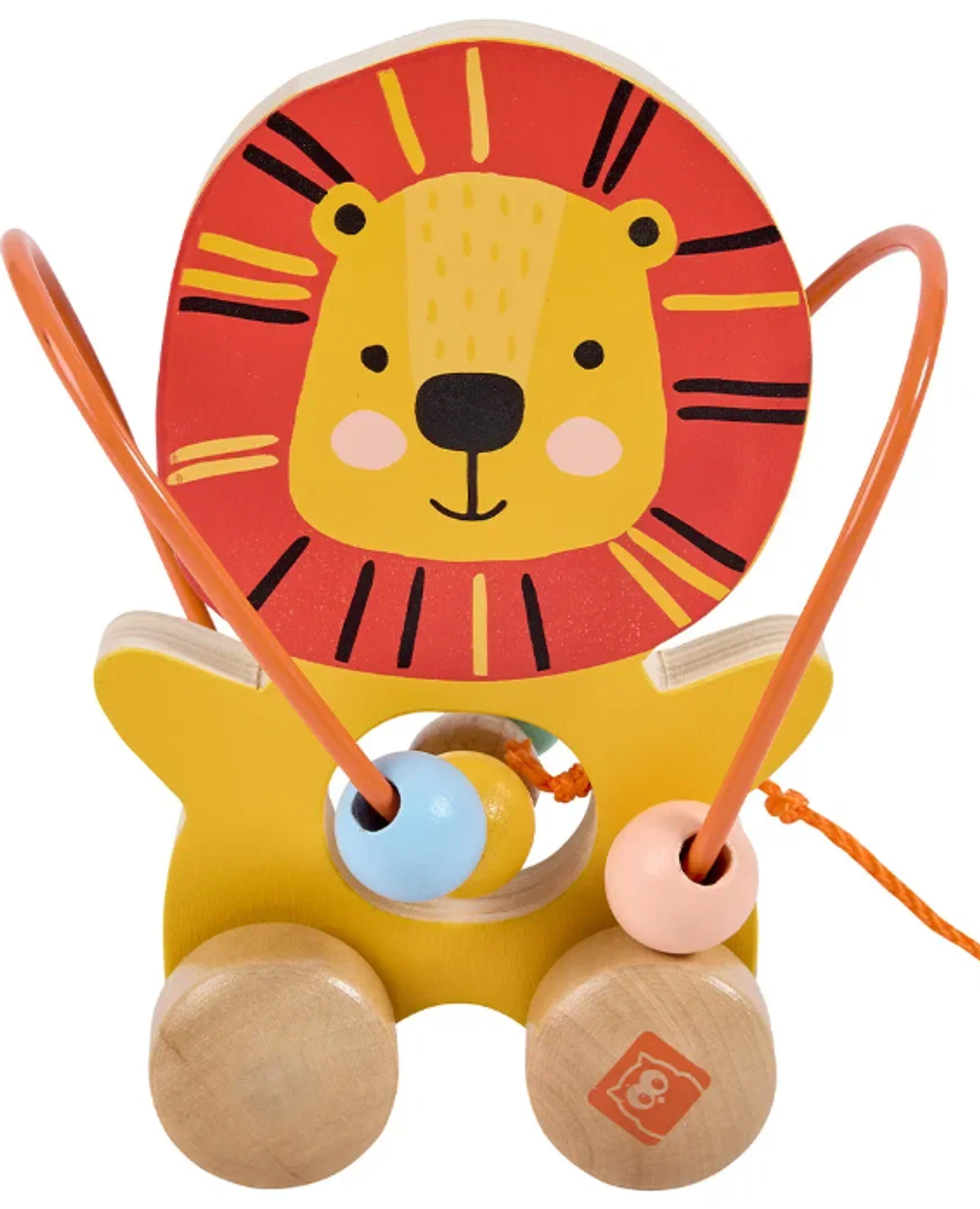 Детская развивающая игрушка "В мире животных" Каталка Львенок