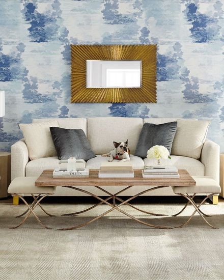 Зеркало "Майлз" brass