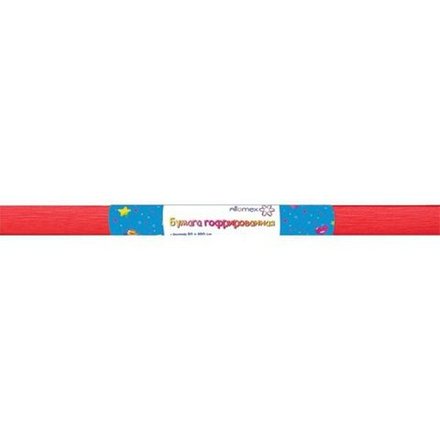 Бумага подел. 50*250 32 г/м рулон   креп красная