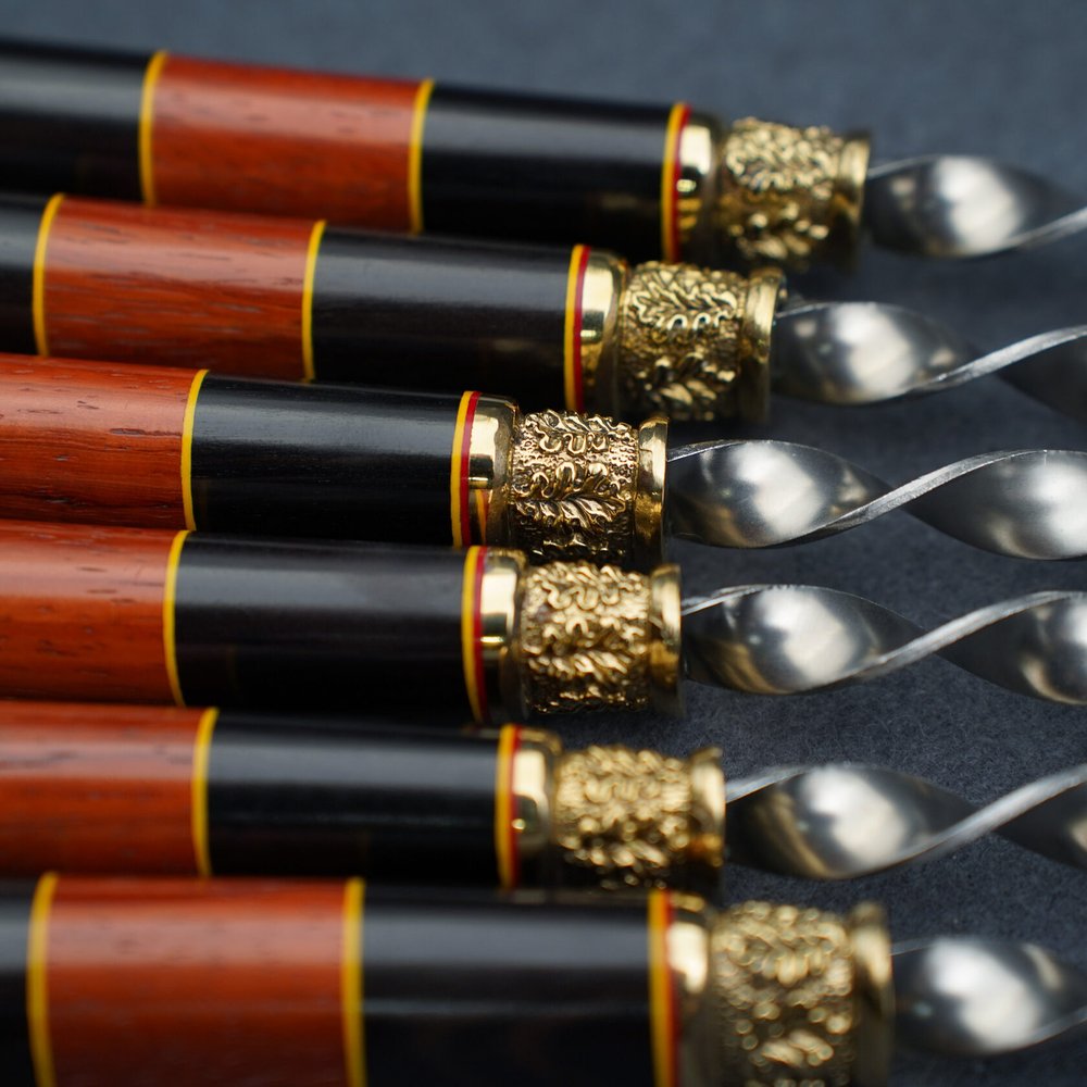 Подарочный набор шампуров "Осетр"