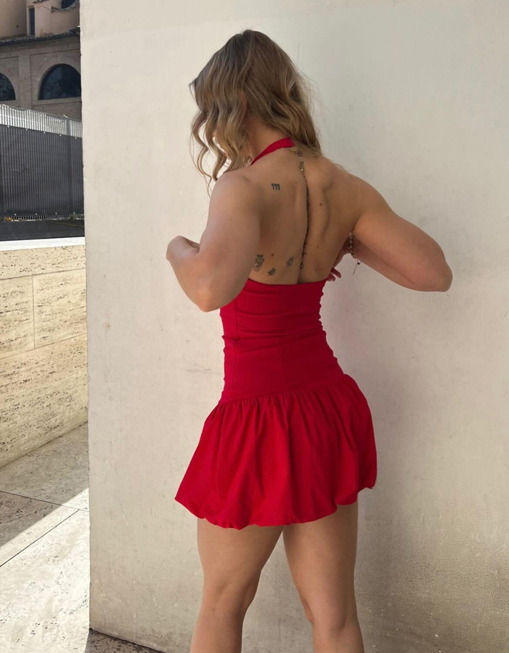 БЕНГАЛЬСКОЕ МИНИ-ПЛАТЬЕ - BERSHKA