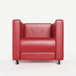 Кресло мягкое Пауза A16 (Красный)