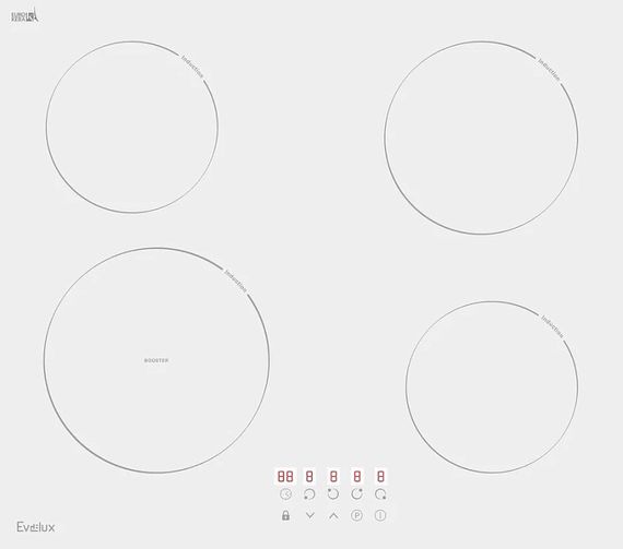 Варочная панель Evelux HEI 641 W