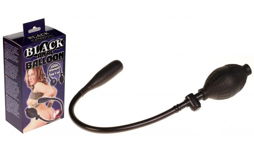 Анальная пробка-расширитель Black Anal Ballon черная 7 см
