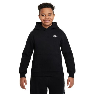 Кофта для мальчика теннисная Nike Sportswear Club Fleece Pullover - black/white