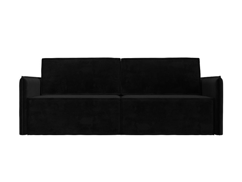 Диван прямой Либерти, Черный, Велюр, 116240