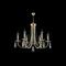 Подвесная люстра Crystal Lux Victoria SP6 Gold/Amber