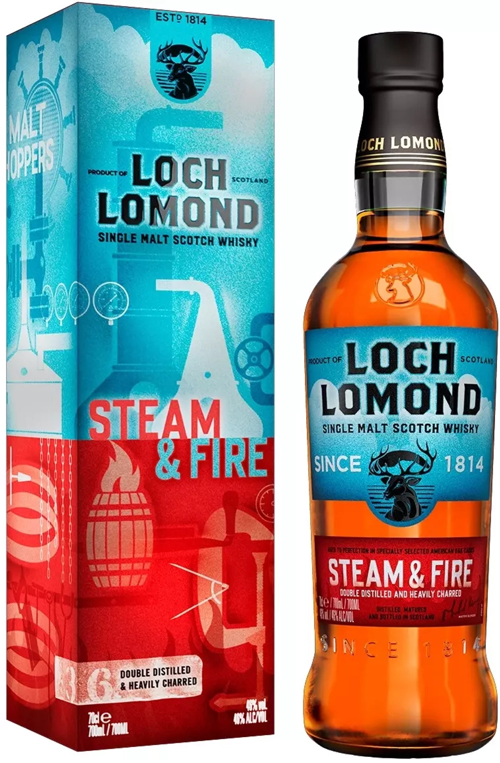Виски Loch Lomond Steam & Fire, gift box, 0,7 л