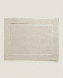 ZARA HOME КОВРИК ДЛЯ ВАННОЙ ИЗ МЯГКОЙ ТКАНИ, ПЕСОЧНЫЙ