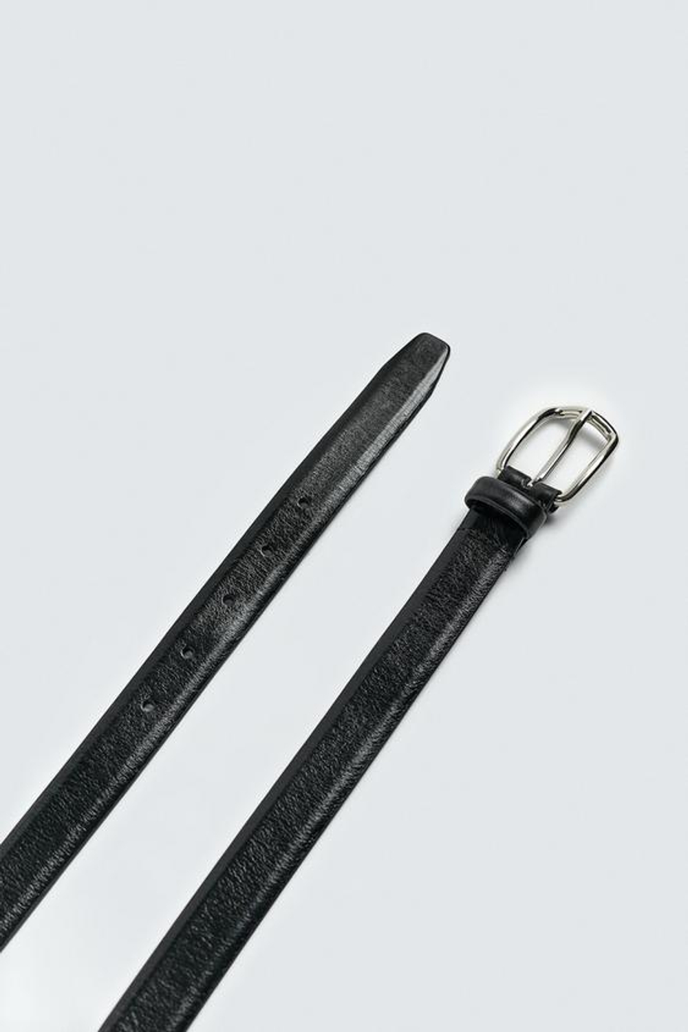 ZARA X AARON LEVINE КОЖАНЫЙ РЕМЕНЬ, ЧЕРНЫЙ