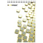 Блокнот А6 60 л. кл. PLACER евроспир. мел. карт. гл.лам. 65 г/м2