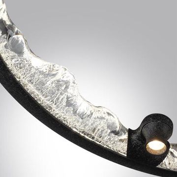 7001/44L HIGHTECH ODL25 253 Подвесной светильник черный ice crack/акрил разд. Вкл. с ПДУ IP20 LED 44W 1309Лм 3000/3800/4800K CRI &gt; 90 CAYON