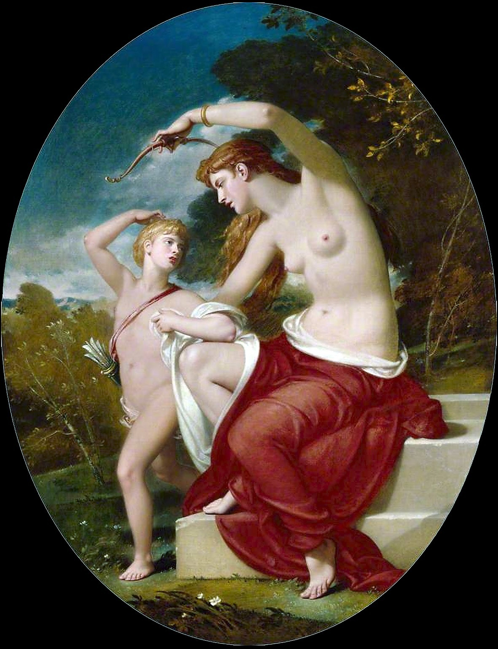 Уильям Эдвард Фрост. 1870. Нимфа и Амур (Nymph and Cupid). 90.8 х 69.7. Холст, масло. Лондон, Королевская академия художеств.
