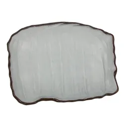 Блюдо прямоугольное 26*20 cм h3 cм 450 мл Crush White Matt New Brown Taiga P.L. [1]