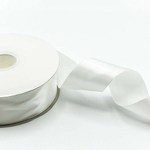 Лента Атласная 5см х 110м Полиэстер класс А (Белый)