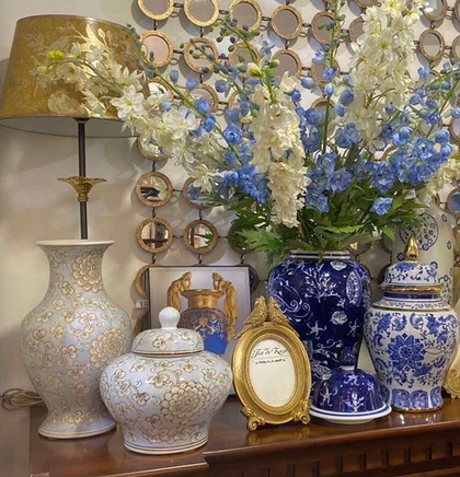 Горшочек с крышкой Цветы, 24 см