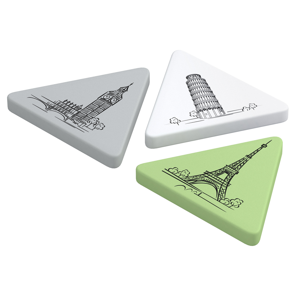 Ластик Berlingo "Triangle XL", треугольный, термопластичная резина, 55*55*55*9мм