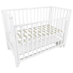 Кровать детская Indigo Norden маятник на колесах белый