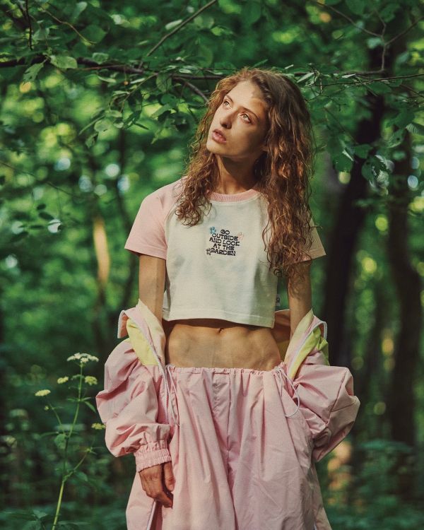 Топ Raglan Crop Duo Tofu & Crystal Rose - фото 3