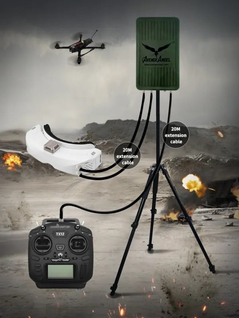 Усилитель сигнала AvengeAngel StarShip для FPV дронов