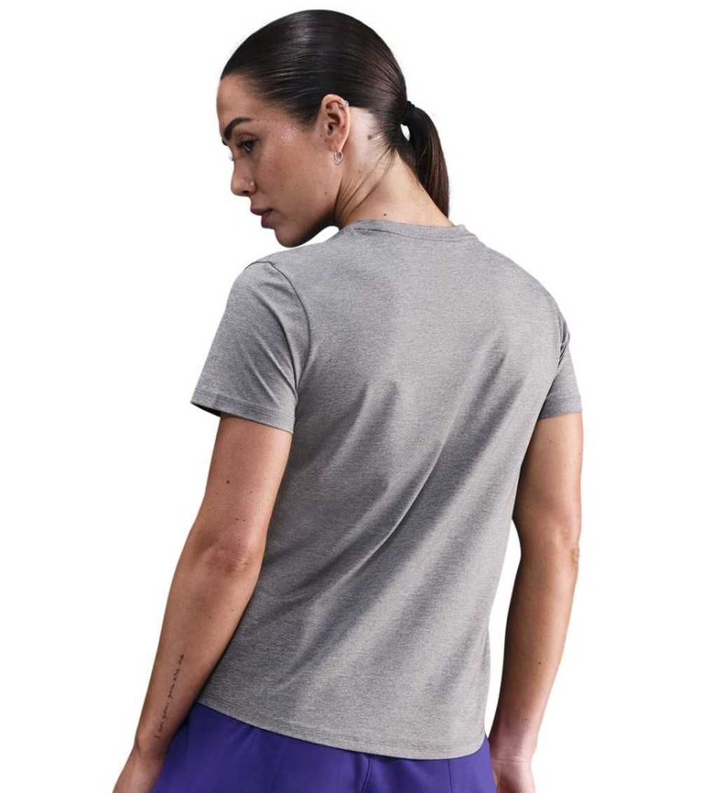 Женская теннисная футболка Nike One Classic Dri-Fit - smoke grey/htr/white