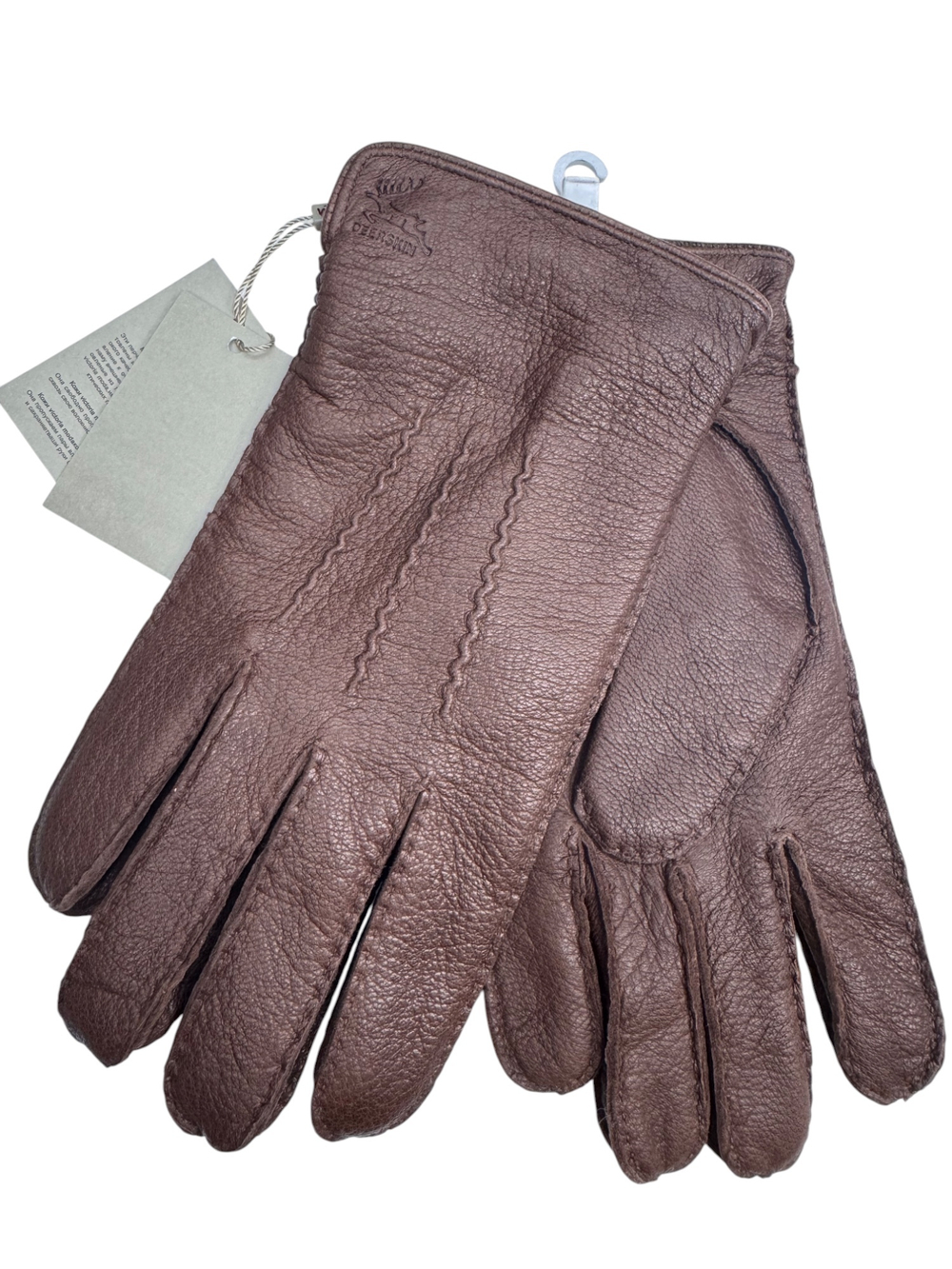 Перчатки. Мужские. Материал верха: Кожа оленя. Подклад: Трикотаж-шерсть. 5 шт в упаковке.