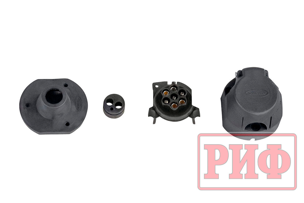 Бампер силовой задний Toyota Land Cruiser Prado 150 c квадратом под фаркоп РИФ