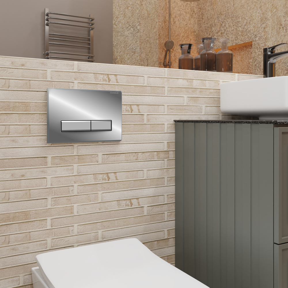 Клавиша для инсталляции CHARUS Raiden FP.321.21.01, хром глянцевый