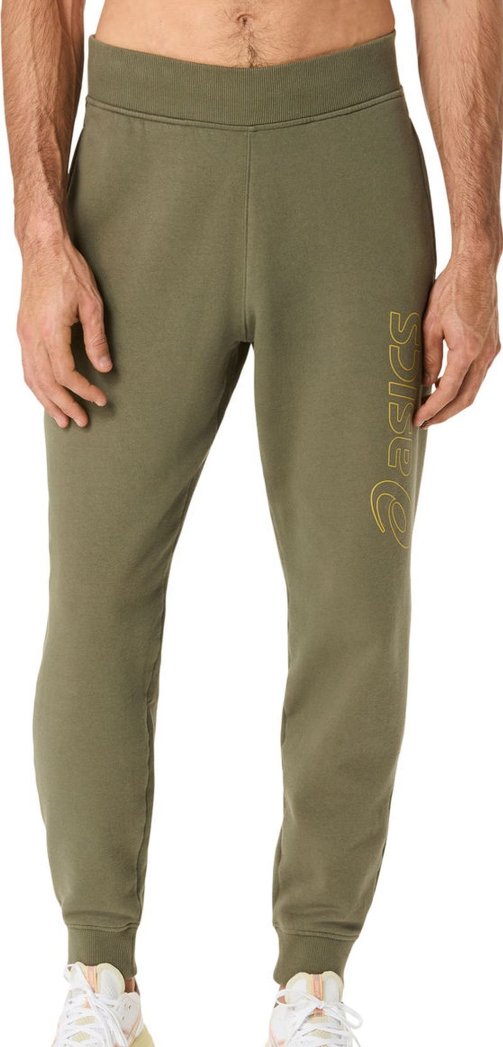 Мужские теннисные штаны Asics Logo - mantle green