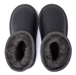 UGG Kids Classic Short Metallic Grey