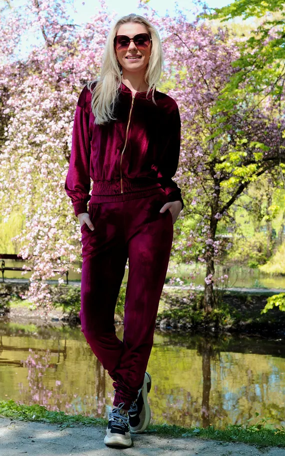 Goldenia dres Wine Red