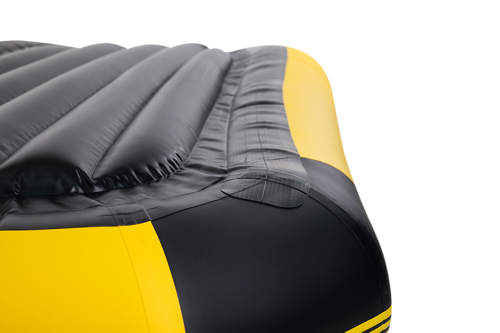 YACHTMAN-260 МНД НАДУВНОЕ ДНО (Яхтман) желтый-черный (лодка ПВХ с усилением)