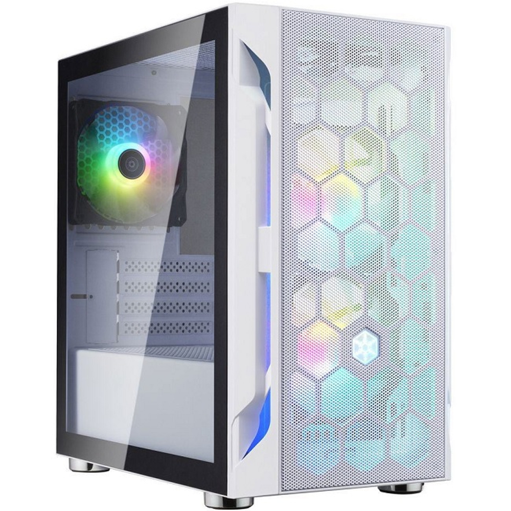 Корпус Mini-Tower SilverStone FARA, Micro-ATX, белый (SST-FAH1MW-PRO)