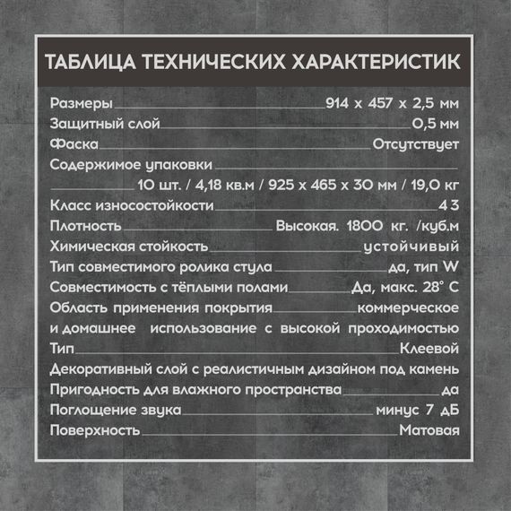 SPC ламинат I-Floors Glue - Антрацит темный