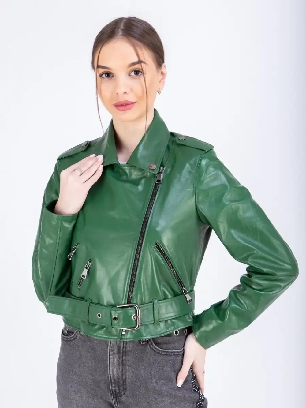 Косуха женская натуральная куртка кожаная Турция