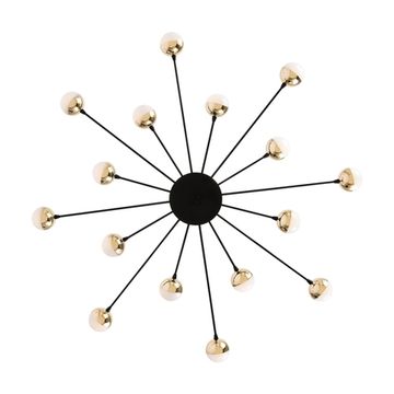 Потолочный светильник FR5242CL-16B черный/белый,латунь Celebrity Freya