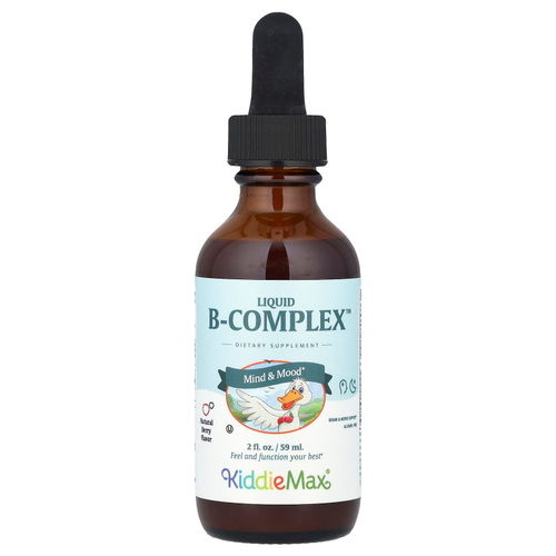 Maxi Health, KiddieMax® Liquid B-Complex ™, натуральные ягоды, 59 мл (2 жидк. Унции)